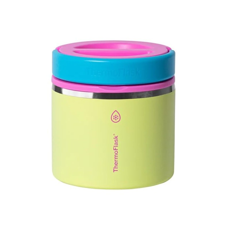 Thermoflask 20 oz Insulated Food Jar, 2-Pack, Pink and Blue,