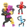 Pack of 4 Telescopic Suction Cup Robot, Sensory Robot Toy,