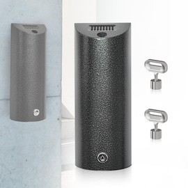 MHHQ Wall Mounted Trash Can Outdoor Commercial Receptacles Container Disposal Outdoor Vertical Trash Can for Patios Gardens Hotels Pubs Offices