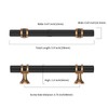 Asidrama 10 Pack 3.75 Inch(96mm) Knurled Champagne Bronze Kitchen Cabinet