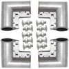 MDEOOSKY 4pcs Chain Link Fence Gate Corners Chain Link Gate