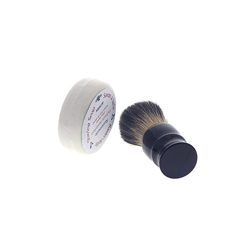 Aura Workshop, Shaving Brush & Shaving Soap Grey Badger Brush