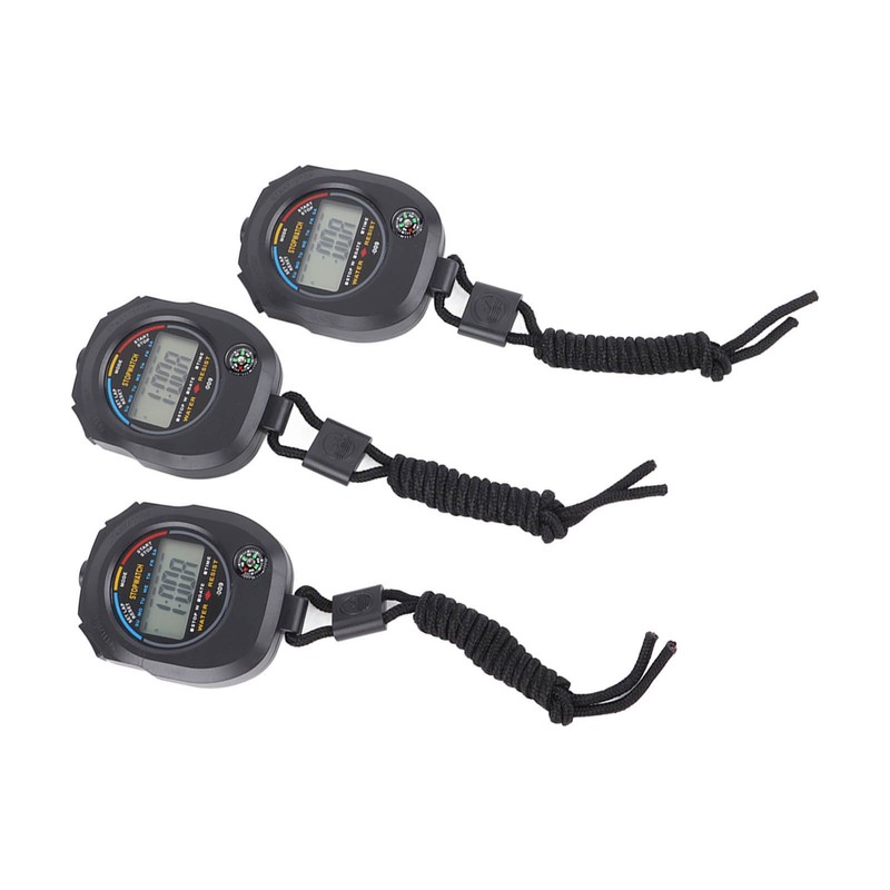 3 PCS Sports Stopwatch High Accuracy Waterproof 40mah Sports Stopwatch