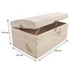 Wooden Treasure Chest Box | 29 x 19 x 14.5