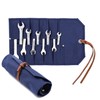 Chisel Roll, Heavy Duty 16oz Waxed Canvas Tool Organizer Roll,