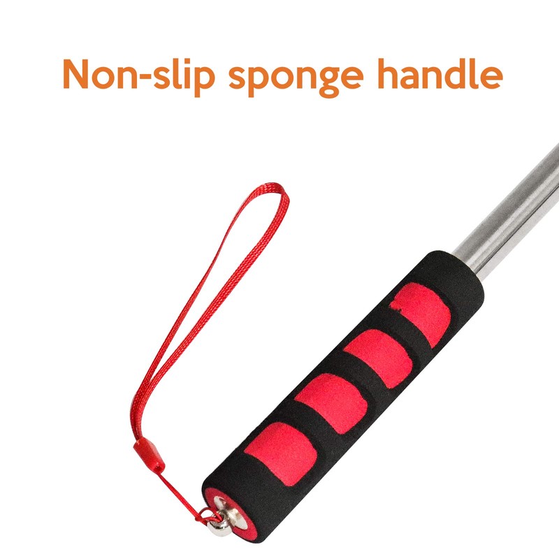 ValueHall Handheld Flagpole 2Pcs Lightweight Extendable Stainless Steel Handheld Flagpole