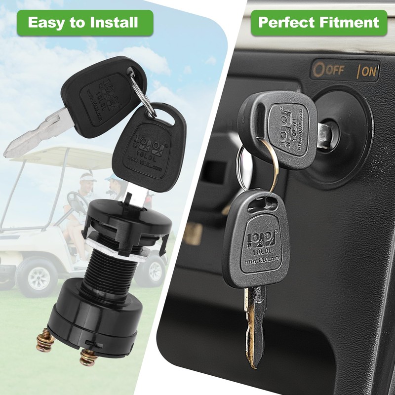 10L0L Golf Cart Starter Ignition Key Switch for Club Car
