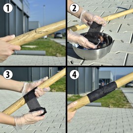 AGT Auspuff Reparaturband: Ultrafestes Fiberglas-Gewebe-Fixier- & Reparatur-Band (10 x 125 cm) (Auspuff Klebeband, Gewebebänder, Selbstverschweißendes)