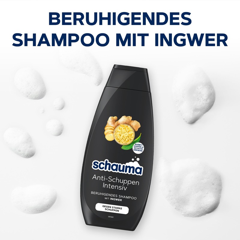 Schauma Anti-Dandruff Shampoo Intensive (400 ml), Hair Shampoo Soothes The