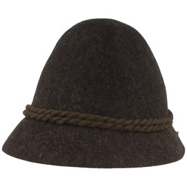 Faustmann Bavarian Men's Costume Hat Stopper Hat, charcoal