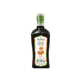 BONO Organic Sicilian PGI Extra Virgin Olive Oil, 16.9 Fl Oz – Cold Extracted – Biancolilla, Cerasuola & Nocellara del Belice Olives – USDA Organic, Non-GMO Project Verified – Fully Traceable Clean Label Project Purity Award Winner