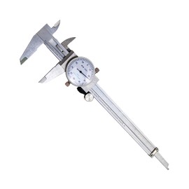 HFS(R) 0-6" Carbon Steel 4 Way Imperial Dial Caliper .001" Shock Proof