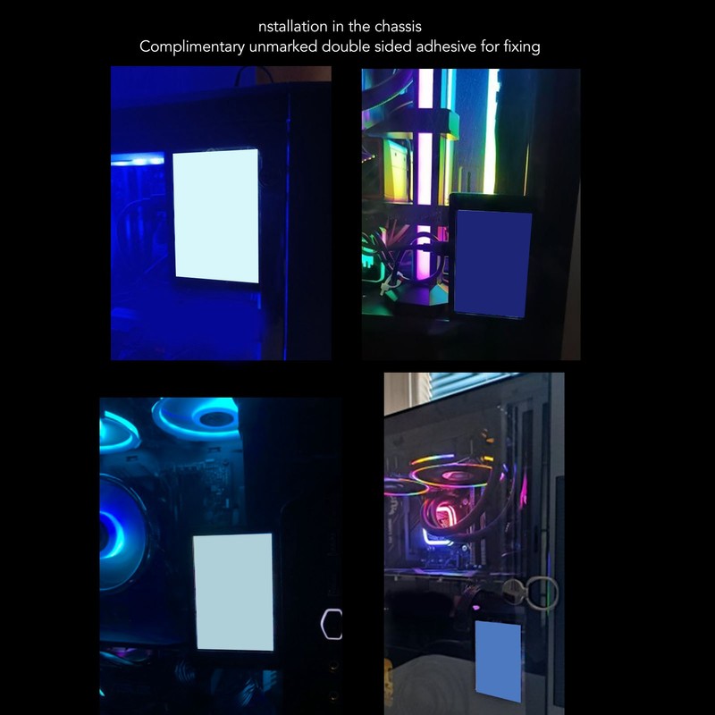 Computer Monitoring Secondary Screen Set 3.5 Inch Display with Bracket