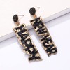 New Year Earrings for Women Sequins Happy New Year Letter