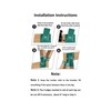 ABUSA Heavy Duty Swing Sets Brackets Including 2 Green A-Frame