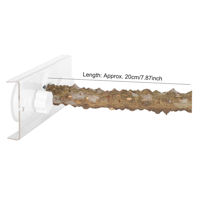 20CM Pet Bird Shower Standing Rod Parrots Outdoor Portable Wood