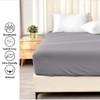AL NOOR HOME Premium Grey Fitted Sheet - 100% Pure