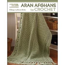 LEISURE ARTS Aran Afghans to Crochet 4948