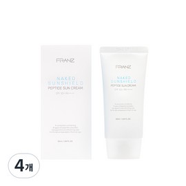 Partner_Reference Franz Naked Sunshield Peptide Sun Cream 4 x 50ml / 프란츠 네이키드 선쉴드 펩타이드 선크림 4개 50ml