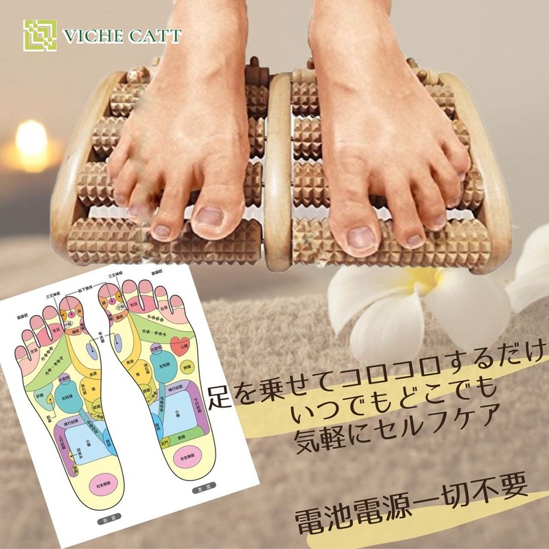 [VICHE CATT] Foot Massage, Foot Point Massage Roller, Foot Massage,
