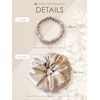 Scrunchie Hair Elastics, 100% Silk, Gentle on Hair and Reduces