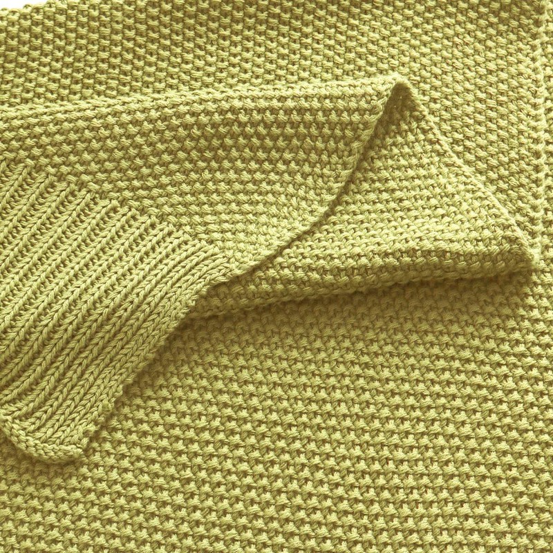 PiccoCasa 100% Cotton Knit Throw Blanket,Solid Lightweight Decorative Throws and