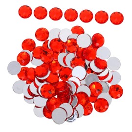 jojofuny 25mm Flatback Acrylic Rhinestones for DIY Decorations 100PCS Crystal Gems for Crafts Jewelry Making and Costume Design for Nail Art and Clothing Embellishments