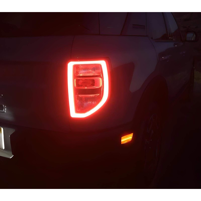 iJDMTOY 4pc Set Black-Out Dark Smoked Lens Amber/Red Full LED