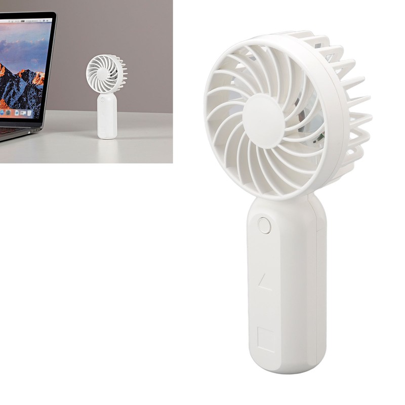 Handheld Fan 5V 3 Levels Wind Adjustment USB Charging Grille