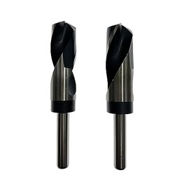 Falon-Tech HSS Metal Drill Bit Set 2 Pieces (Diameter 26 mm, Diameter 28 mm) - Made of High-Quality Steel, High Speed Steel - Precise & Centred Twist Drill Bit Set for Metal Steel Drill Set,