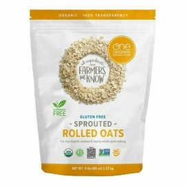 +ONE One Degree ORGANIC Gluten Free Sprouted Rolled Oats - 5 lbs -