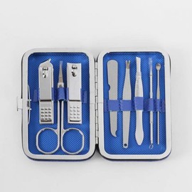 GWM 8-Piece Nail Clipper Set Blue Nail Care Nail Cut