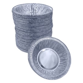 Sunrise Packaging Aluminium Foil Pie Dish [111 X 20mm] Small, Non-Stick Coated, Non-Toxic, Easy to Demould Baking Bowls (100)
