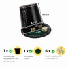 GICO Quality Dice Cup Large (Genuine Leather) XL Black with