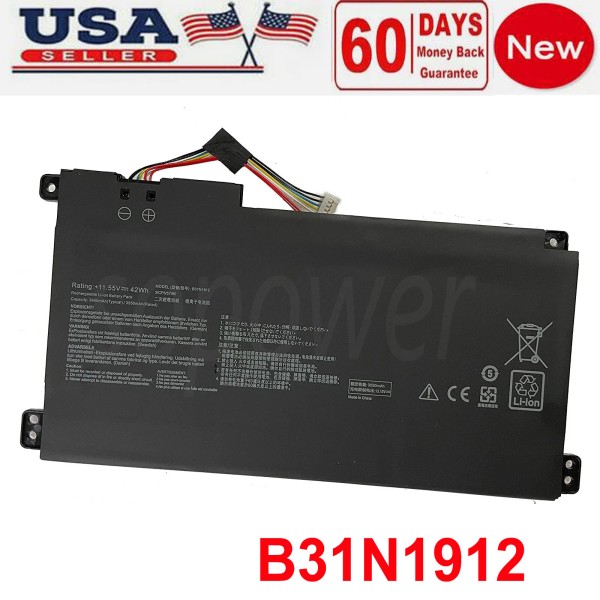 Unbranded B31N1912 Battery for ASUS VivoBook 14 E410MA L510MA 0B200-03680200