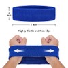 GOGO Sports Headband Sweatband Athletic Terry Cloth Head Band Black