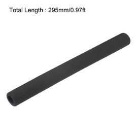 sourcing map Foam Tubing for Handle Grip Support, Pipe Insulation, 17mm ID 27mm OD 295mm Length Black 2pcs