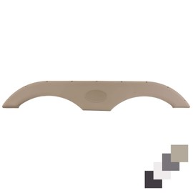 RecPro Tandem Trailer Fender Skirt for RVs, Campers and Trailers | 4 Colors to Choose from (Tan, Single)
