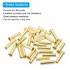 PATIKIL Brass Compression Insert, 75 Pcs 4mm OD x 2.5mm