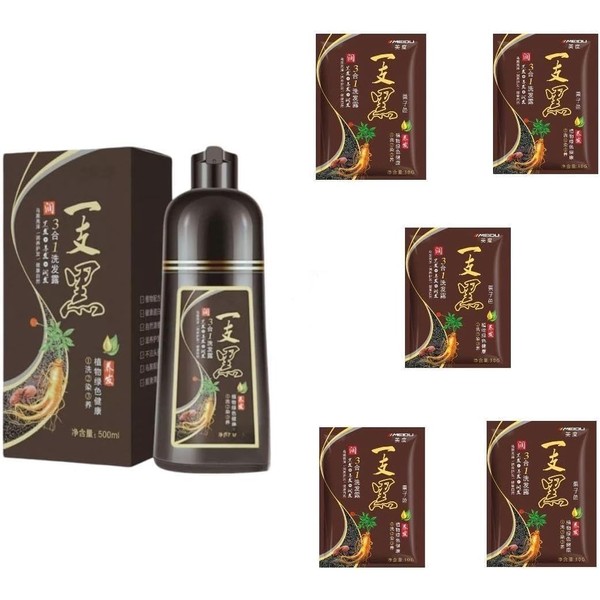 Shampoo Tinte Instantaneo Para Cabello Cubre Canas Jengibre - Champú