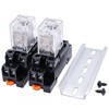 mxuteuk 2pcs JQX-13FL DC 24V Coil 8 Pin 10A DPDT