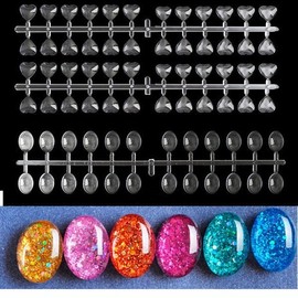 Water Droplet Color Chart / Heart Color Chart / Convex Color Chart 24 Tips / 물방울 칼라차트/하트 칼라차트 /볼록칼차트 24팁