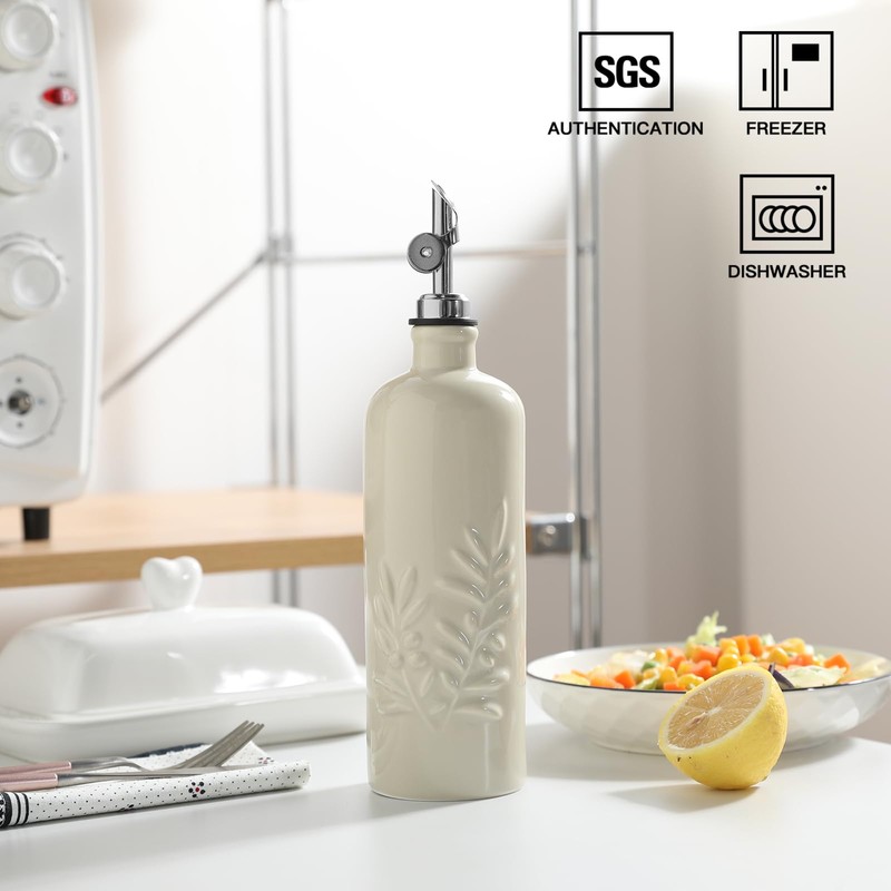 Sweejar 18 Oz Oil Dispenser for Kitchen with Gravity Spout,