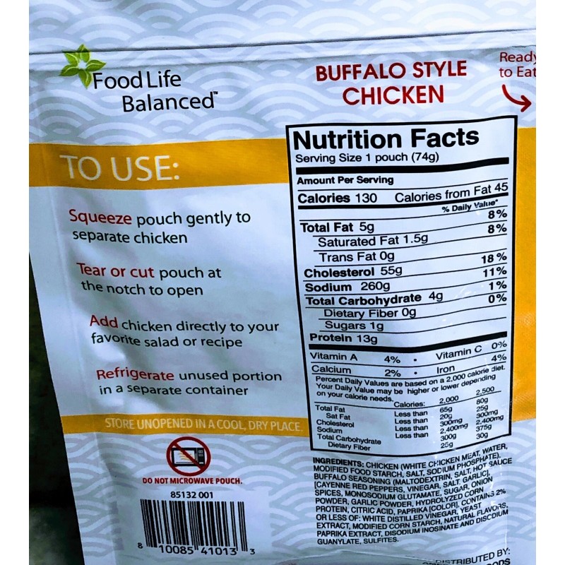 Ship N 24 Hours. New-Food Life Balanced Fully Cooked Bufalo