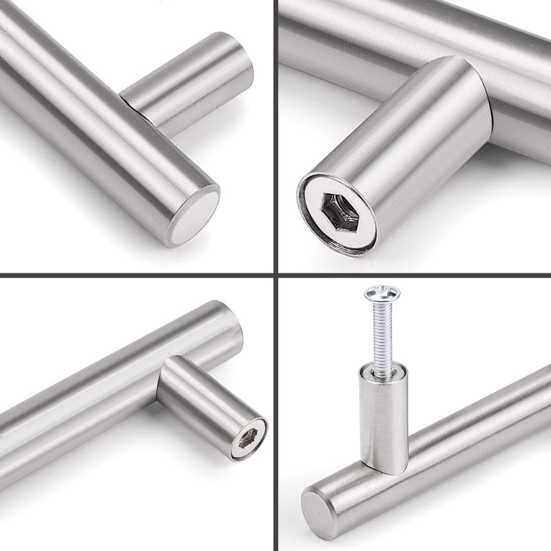 Probrico 15 Pack | T Bar Cabinet Pulls Stainless Steel