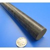 Black Nylon Extruded Round Rod 1.125" (1-1/8") x 4 Ft