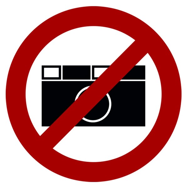 Pack of 10 Photography Prohibited Stickers Photo Prohibition Sign ...