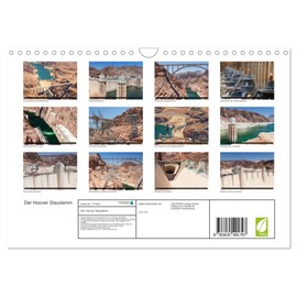 Der Hoover Staudamm (Wall Calendar 2025 DIN A4 Landscape), CALVENDO Monthly Calendar