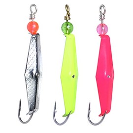 Clark Spoon Size 0, One Chrome Hammered Scale Finish, One Chartreuse, One Pink, 3 Pack