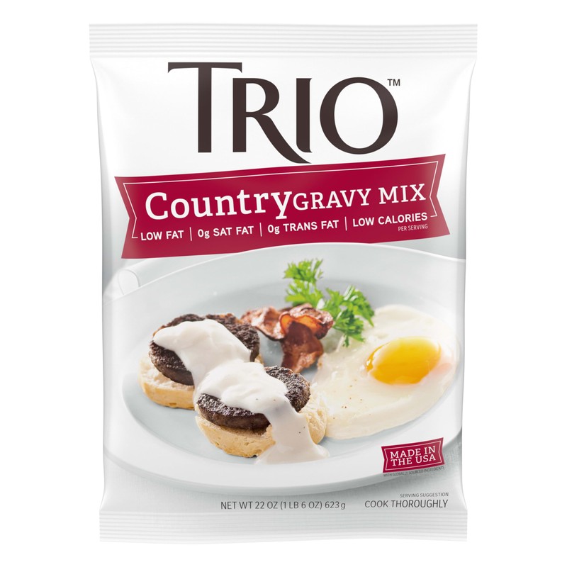 Trio Country Gravy Mix, Sausage, Holiday Roasts, Dehydrated, Just Add